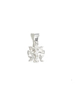 STERLING SILVER SMALL CARAVACA CROSS PENDANT
