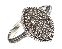 RHOMBUS MARCASITE RING