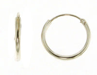 STERLING SILVER ENDLESS HOOP EARRING