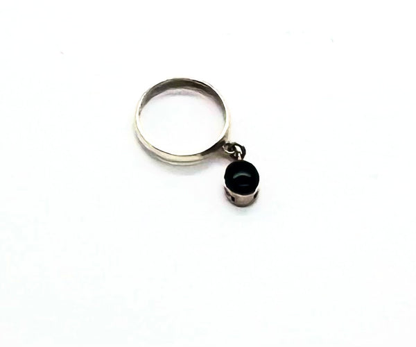 Black Onyx Filigree Dangle Band