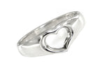 Sterling Silver Heart Band Ring