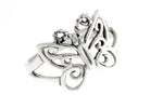 Sterling Silver Open Butterfly Ring