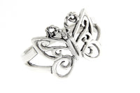 Sterling Silver Open Butterfly Ring
