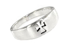 Cutout Cross Sterling Silver Ring