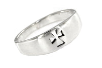 Cutout Cross Sterling Silver Ring