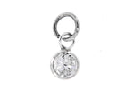 Sterling Silver Round CZ Charm