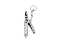 Sterling Silver Curling Iron Charm