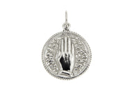 Sterling Silver Praying Hands Charm