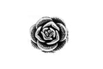 Sterling Silver Electroform Rose Blossom Ring/33 mm.