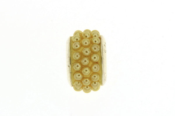 Yellow Beaded Slide Charm