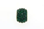 Green Crystal Bead Charm