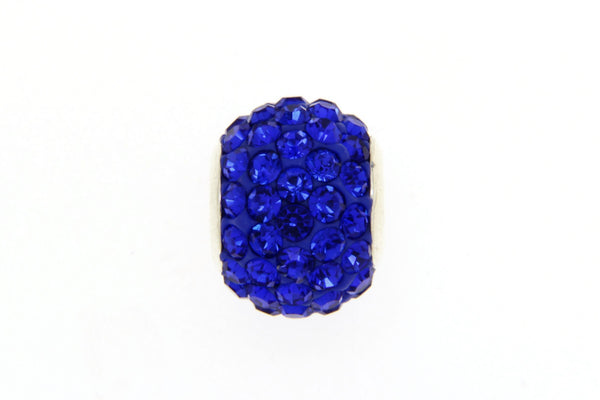 Blue Crystal Bead Charm/10mm