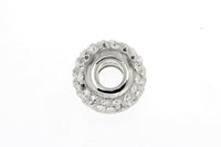 White Crystal Bead Charm/10mm