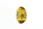 Golden Yellow Faceted Glass Slide Charm