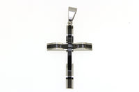 Stainless Steel Two-Tone Cross Pendant