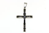 Stainless Steel Two-Tone Cross Pendant
