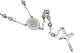 Saint Benedict CZ Stainless Steel Rosary