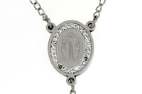 Saint Benedict CZ Stainless Steel Rosary