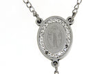 Saint Benedict CZ Stainless Steel Rosary