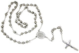 Saint Benedict CZ Stainless Steel Rosary
