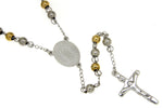 Nuestra Senora De Guadalupe Stainless Steel Two-Tone Rosary