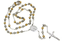 Nuestra Senora De Guadalupe Stainless Steel Two-Tone Rosary