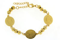 Nuestra Senora De Guadalupe Gold Stainless Steel Bracelet