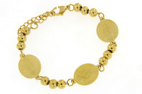 Nuestra Senora De Guadalupe Gold Stainless Steel Bracelet