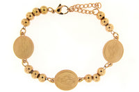 Nuestra Senora De Guadalupe Rose Gold Stainless Steel Bracelet