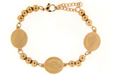 Nuestra Senora De Guadalupe Rose Gold Stainless Steel Bracelet