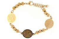 Nuestra Senora De Guadalupe Rose Gold Stainless Steel Bracelet