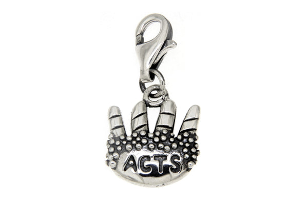 Sterling Silver Agape Breadbasket ACTS Clip Charm