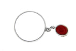 Red Coral Filigree Dangle Band