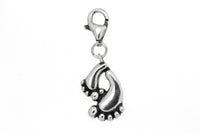 Sterling Silver Feet Clip Charm